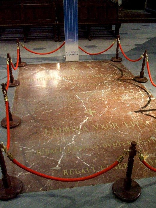 Tomb of El Cid and his wife Doña Jimena at the Burgos Cathedral